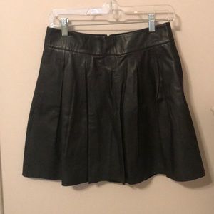 Banana Republic Black Leather Skirt